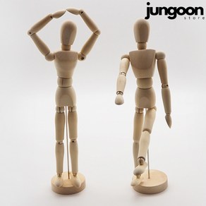 정군상점 목각인형 엔틱인형, 11cm, 1개