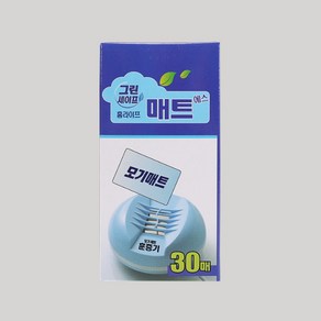 [3개묶음] 벌레퇴치 벌레퇴치기 그린세이프 모기퇴치 매트 교체용30매 gt0*77615eo, 3개
