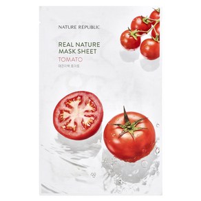 Nature Republic 리얼 네이처 뷰티 마스크 시트 토마토 마스크 시트 1매 23ML 0.77FL oz)