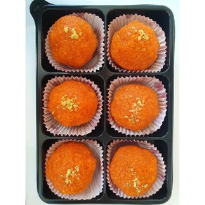 ** Motichoo Laddu ** sweet Balls India Food / 6ball / 러두 . 라두 인디아 쿠키 Laddu, 1개, 372g