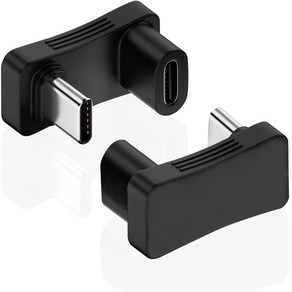 USB C타입 U형젠더 180도꺽임 스팀덱 100W, 2개