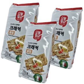 오늘좋은 통밀 크래커, 3개, 250g