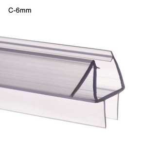 샤워부스프로파일 샤워부스쫄대 욕실유리파티션 1m 목욕 샤워 스크린 씰 스트립 도어 4 12mm 갭 창 웨더 방풍 유지, [09] C-6mm, 1개