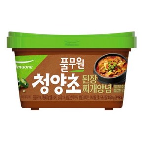 풀무원 [소문난] 청양초 된장찌개 양념 (450g) 가정식백반 기사식당 요리레시피, 2개