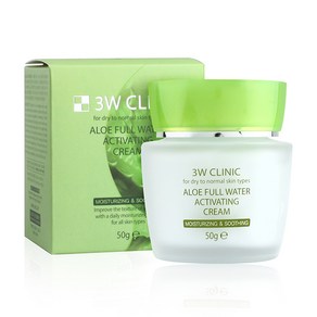 3W CLINIC 알로에 풀 워터 엑티베이팅 크림