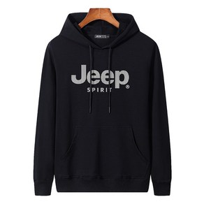 JEEP SPIRIT 남녀공용 봄가을 베이직 후드 티셔츠 HD7831