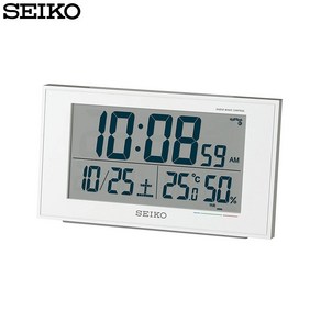 TANC세이코 SEIKO clock 자명종 전파 디지털 시계 온도 습도 BC402W, 1개