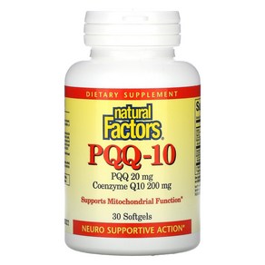 Natural Factors PQQ-10 20 mg 30 Softgels