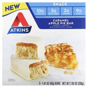 앳킨스 Snack 카라멜 애플 파이 바 5개 각각 1.41 oz40g 181609