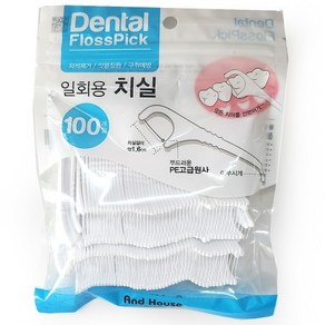 Y자형 치실 활모양 사용 편한 손잡이 치석제거 일회용 50P, 50개입, 1개