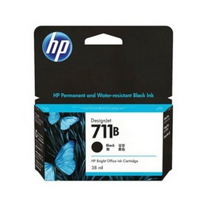 HP 정품 잉크 검정 3WX00A NO.711B 38ml CZ129A 후속, 1개