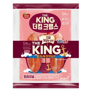 동원 더킹 크랩스 오리지널 140g 동절기 일반보냉팩포장, 6개