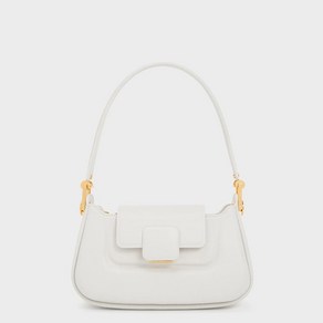 CHARLESKEITH KOA 코어 푸시 락 탑 핸들 가방 (WHITE)