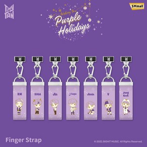 TinyTAN 타이니탄 Puple Holiday 핑거스트랩, 퍼플홀리데이 핑거스트랩, Jimin, 1개