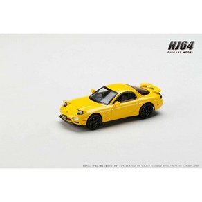 취미 재팬 Hobby JAPAN HJ644007BY 1 64 마쓰다 RX-7 FD3S TYPE RS-R 로터리 엔진 30주년 기념 한정차 햇살 옐로우 다이캐스트 미니카 996208, 1개