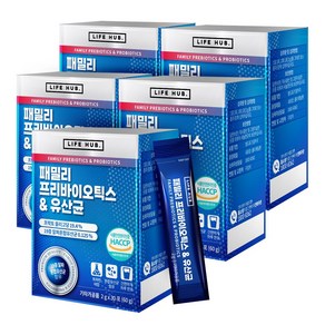 라이프허브 패밀리 프리바이오틱스 유산균 30p, 60g, 5개