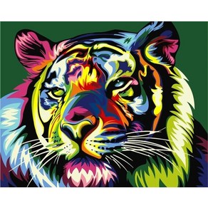 보석십자수 비즈 대형 보석 큐빅십자수 5d diy diamond painting animals lion 고양이 호랑이 크로스 스티치 키트 전체 드릴 라운드 자수 모자이크 아트, 1개