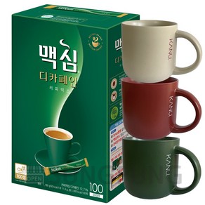 맥심 디카페인 커피믹스 100T + 데일리머그, 1개, 11.8g, 100개입