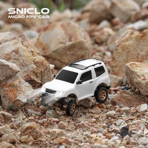 Sniclo Pajeo 오프로드 4WD 마이크로 RC 자동차 리모컨 자동차 테이블 데스크 레이스 카 컨트롤러 없이 60 분 장거리 1:64 3013 V65, 4)Slive Ca only