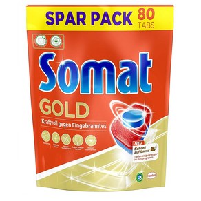 Somat 소맷 골드 식기세척기 세제 80개입 Somat Tabs 12 Gold Dishwashe Tablets 4015000965712, 80개, 20ml