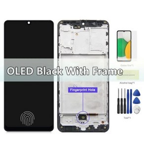 AMOLED LCD 디스플레이 터치 스크린 디지타이저 삼성 A31 A315 디스플레이 교체용 6.4 인치, 03 OLED With Fame