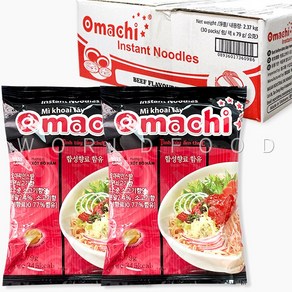 OMACHI 오마치 베트남 라면 새우맛 79G TOM, 30개