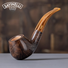 SAVINELLI 툰드라 담배 파이프 이탈리아 수입 럭셔리, 1개, 3) 툰드라 677 빌볼 커브드 라지버킷