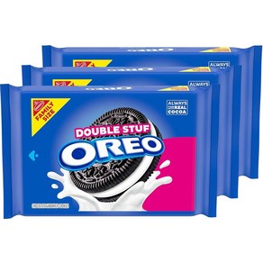 OREO Double Stuf 초콜릿 샌드위치 쿠키 패밀리 사이즈 3팩, 3 개 (1팩)