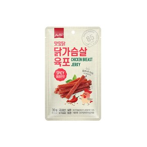 [랭킹닭컴] 맛있닭 닭가슴살 육포 매콤, 12개, 30g