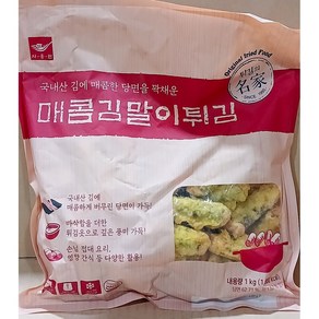 당일발송 사옹원 매콤김말이튀김( 냉동 25g x40입 1K) X6