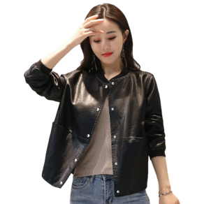 여성용 라이더 가죽자켓 여성 빅사이즈 가죽자켓 Women's jacket