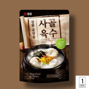 샘표 사골육수 진한곰탕용 400g 진한 떡국육수, 1개