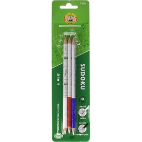 일본직발송 3. 코히놀(KOH-I-NOOR) KOH-I-NOOR(코히놀) 흑연 연필 지우개 첨부 1350 SUDOKU 3PCS 3 IN SET, One Size, One Colo