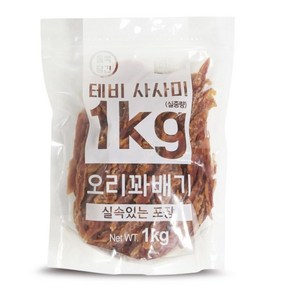 테비 사사미 대용량 강아지간식, 1개, 오리꽈배기