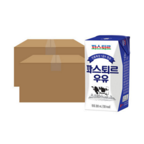 파스퇴르 전용목장 1급A 멸균우유 200ml (20팩) X 2박스, 40개