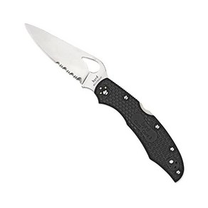 Spyderco 스파이더코 Byrd Cara 블랙 FRN 핸들이 있는 경량 나이프 BY03PSBK2