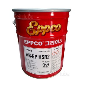 우성 앱코 WS-EP HSR2 구름 베어링 그리스 15KG 트럭 중장비용 고하중 극압 빨간 구리스, 1개