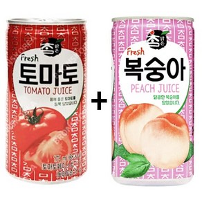 참맑은 토마토 175ml(30캔) + 참맑은 복숭아 175ml(30캔), 60개, 175ml