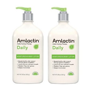 AmLactin Moistuizing Body Lotion 엠락틴 모이스처라이징 바디 로션 20oz (567g) 2팩, 2개, 567g