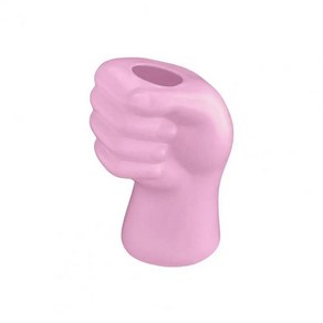 손으로 디자인 꽃병 방지 플라스틱 현대적인 손 모양 실내 실외용, 1개, 1.  Pink 1pc