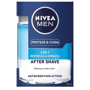 NIVEA 니베아 멘 애프터 섀이브 2 in 1 프로텍트 앤 케어 리프레쉬 앤 하이드레이트 100ml 4팩, 4개