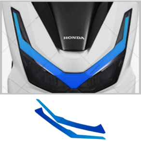 25년식 PCX 튜닝 필름 오토바이 헤드라이트 스티커 2025년, 1개, 파랑