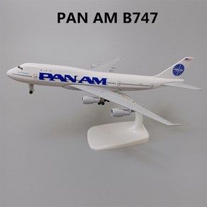 비행기 모형 모음 20cm 다이캐스트 모델 항공기 미국 남서부 PANAM WESTJET JETBLUE DHL 유나이티드 일본 B737 B747 B787 (바퀴 포함), 4 PAN AM B747, 1개