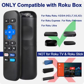 가전 액세서리 Roku TV 셋톱 박스용 리모컨 리모콘 STB 1 2 3/4 익스프레스 프리미어 울트라 컨트롤러 바로 가기 버튼 포함