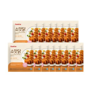 굽네 소스가 맛있는 닭가슴살 슬라이스 레드크림 커리 120g, 15개