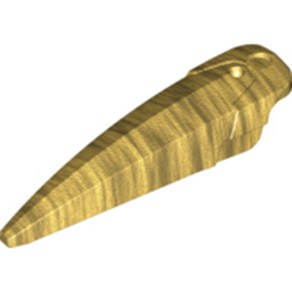 레고 부품 히어로팩토리 Peal Gold Heo Factoy Weapon - Blade Wide Cuved 6054851 15362, 1개