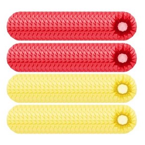 200 팩의 마이크 커버 일회용 항균 개별적으로 포장, 03 Red with yellow, 2) Red with yellow