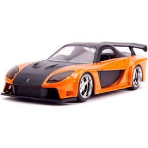 Jada Toys 드리프트 카트 좌우 스윙 해외 액세서리 장난감 빠르고 분노의 132 한이 만든 마쓰다 RX7 다이캐스트 자동차 및 성인용