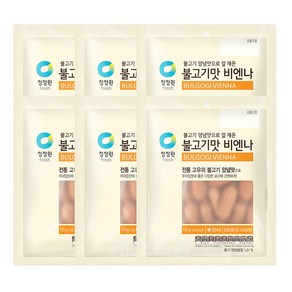 청정원 불고기맛 비엔나, 6개, 110g