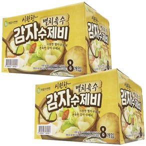 감자수제비 해물수제비 이가자연면 184g X 6 코스트코, 1492mg, 2박스